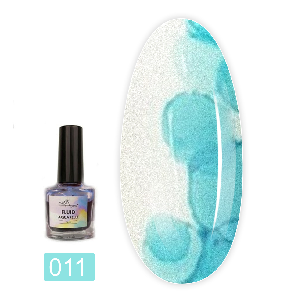 Флюид NailApex акварельный 5 г (11 бирюзовый)
