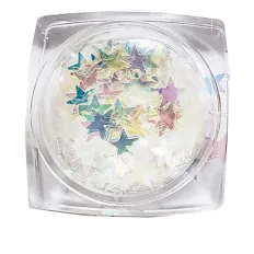 Декор NailApex "лунный" (240 голограммная звезда)