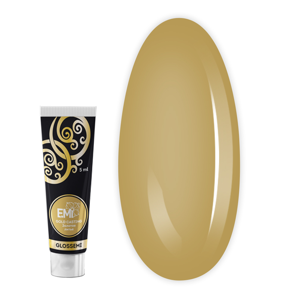 Гель-краска Gloss E.MI 5 мл (Золотое литье)