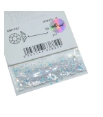 Декор NailApex "паетки" (белый с голубым переливом)
