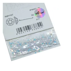 Декор NailApex "паетки" (белый с голубым переливом)