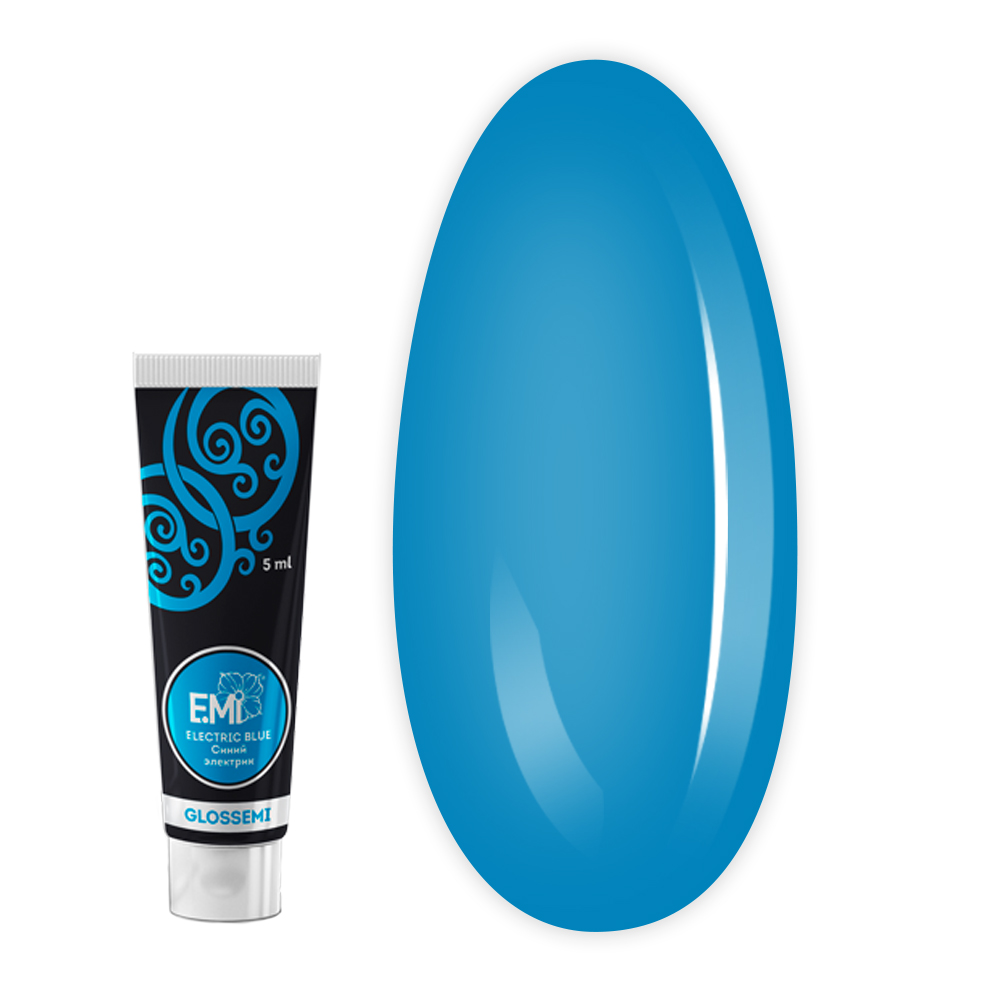 Гель-фарба Gloss E.MI 5 мл (Синій електрик)