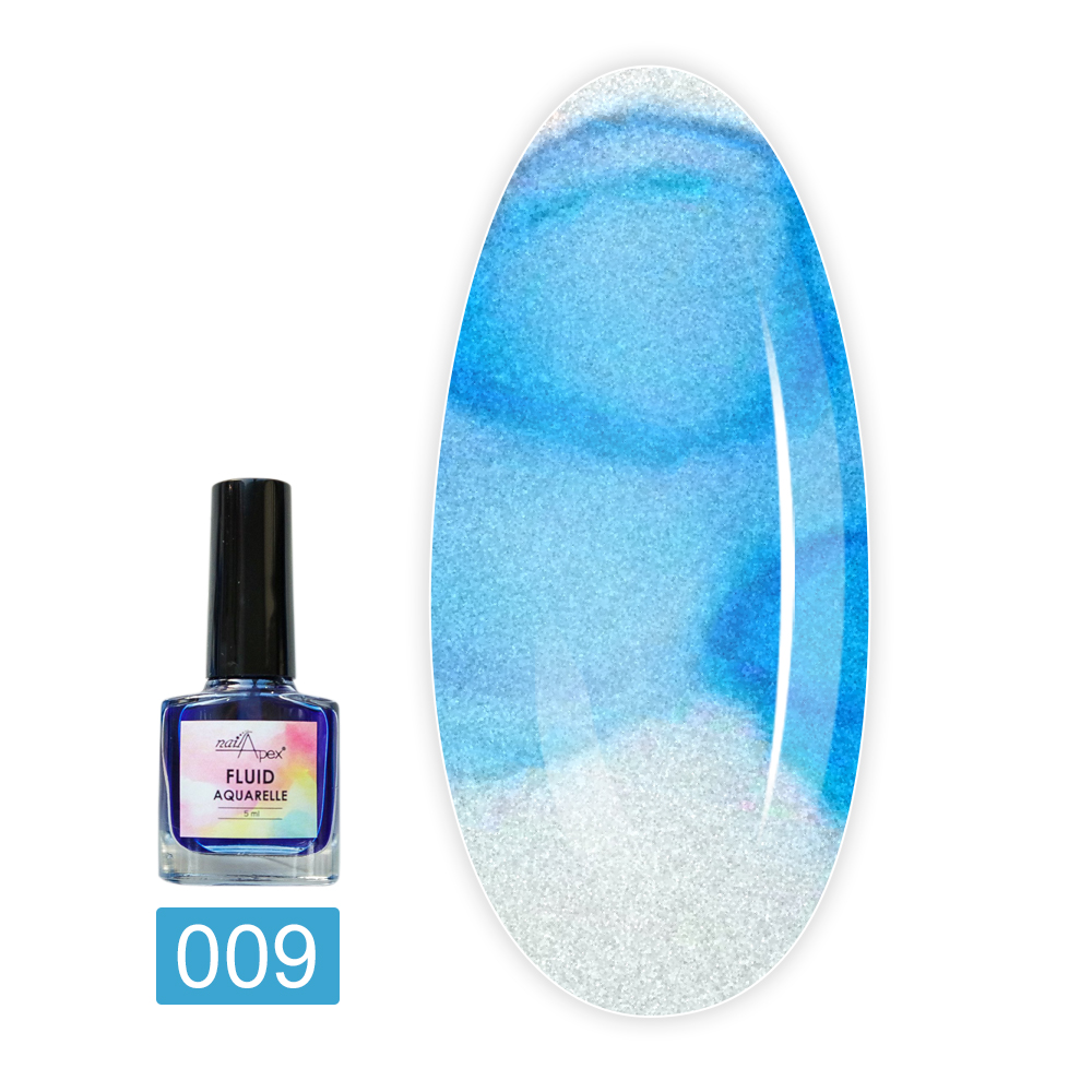 Флюїд NailApex акварельний 5 г (09 синій)