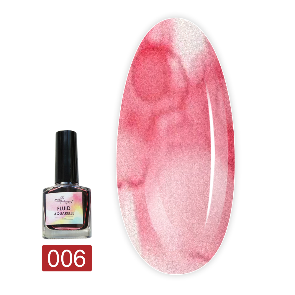 Флюїд NailApex акварельний 5 г (06 червоний)