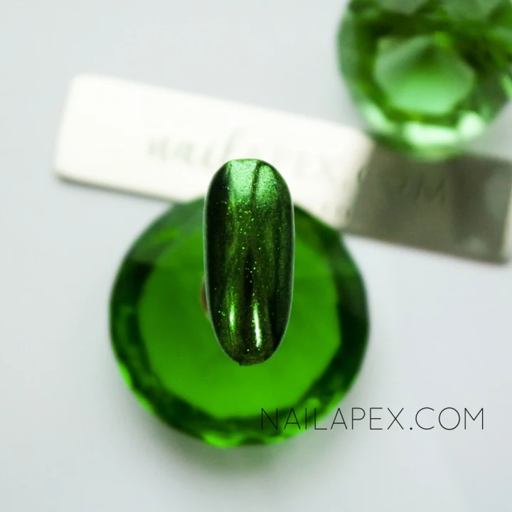 Пыль-втирка NailApex Chrome зеркальная (04 изумруд)