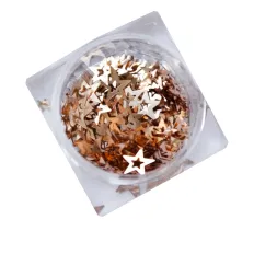 Декор для ногтей NailApex (251 звезда бронза микс)