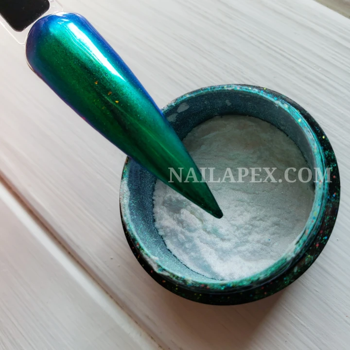 Пыль-втирка зеркальная NailApex (Lagoon)