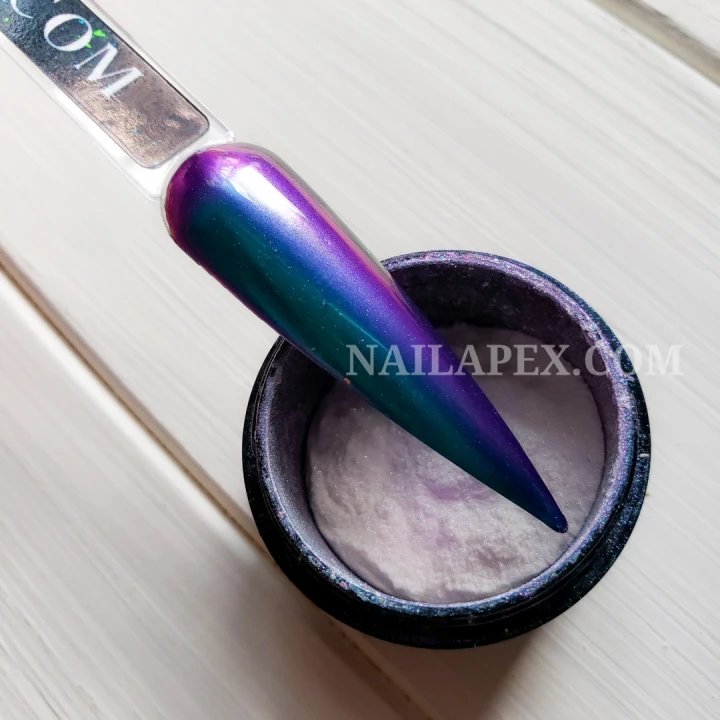 Пыль-втирка зеркальная NailApex (Aquamarine)