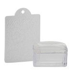 Штамп для стемпинга "прямоугольник" силикон (белый красный в ассортименте)