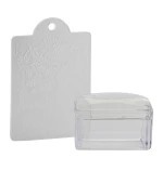 Штамп для стемпінгу "прямокутник" силікон (білий синій червоний в асортименті)