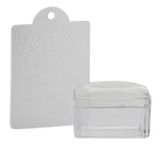 Штамп для стемпінгу "прямокутник" силікон (білий синій червоний в асортименті)