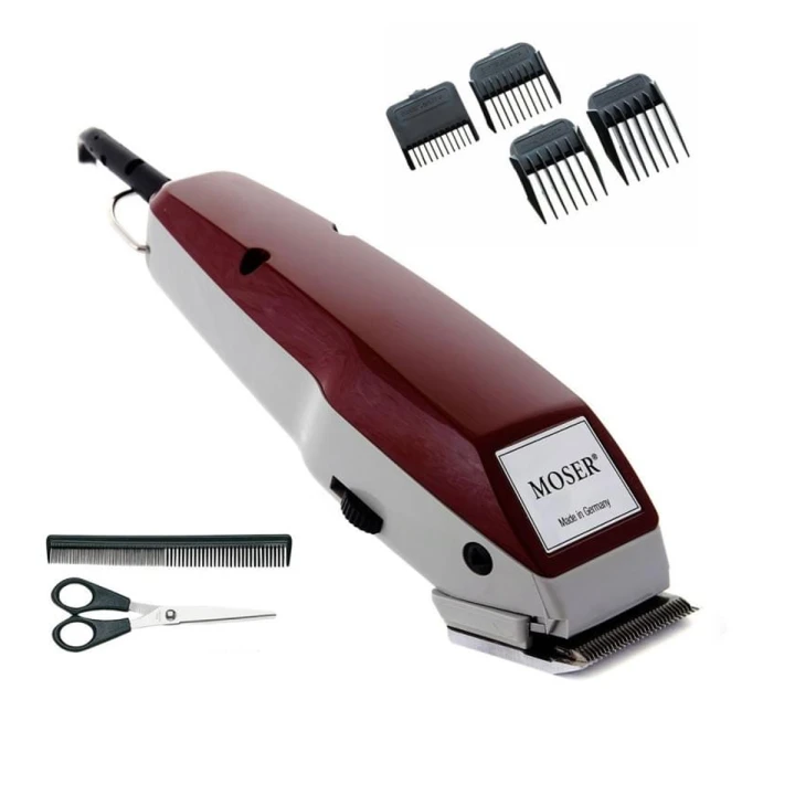 Машинка для стрижки Moser 1400 в наборе бордо