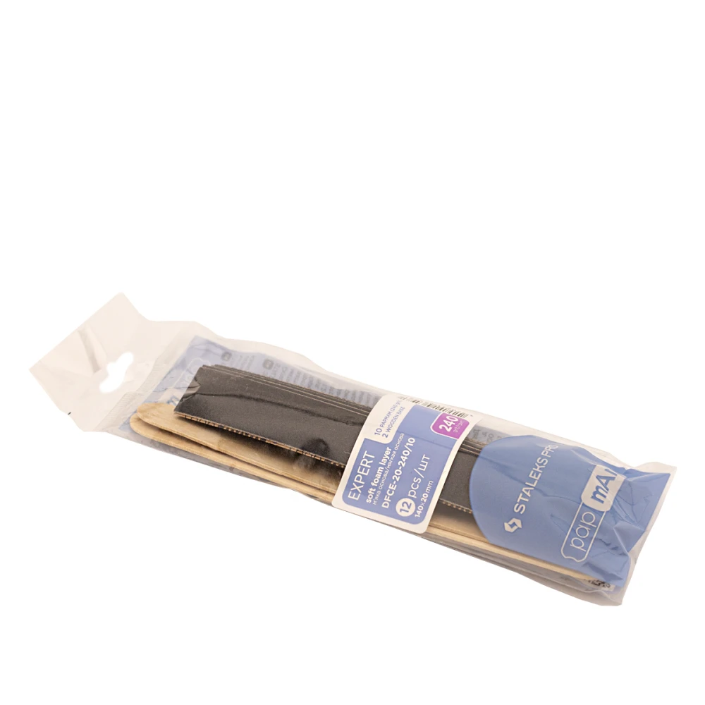 Набір змінних файлів для прямої пилки (на мякій основі) EXPERT 20 (10 шт) PAPMAM (240 grit)