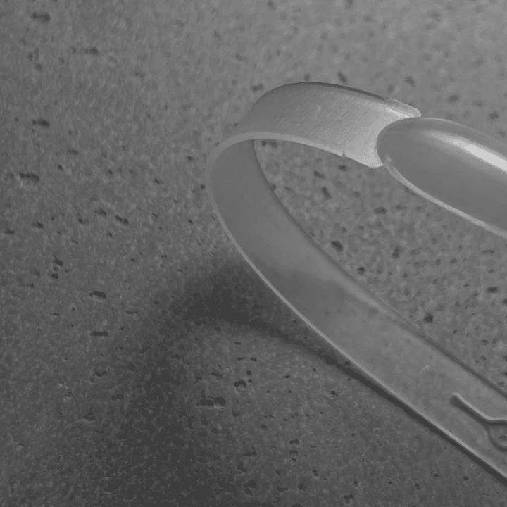 Палитра-веер NailSofTheDay Овальная прозрачная (Chick-Chick (25 цветов) без кольца)