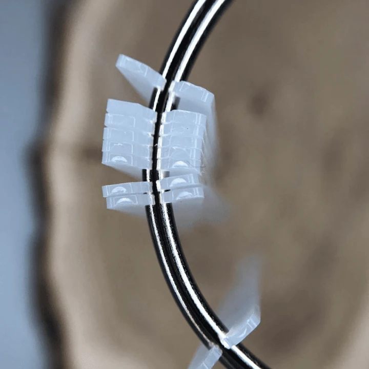 Палитра-веер NailSofTheDay Овальная прозрачная (Chick-Chick (50 цветов) +кольцо)