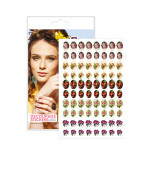 Наклейки E.MI для декупажа  "Объемный витраж" (цветы 03)