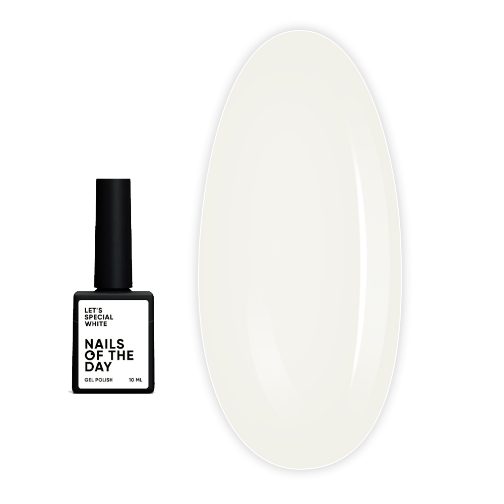 Гель лак NailSofTheDay Let`s Spetial White 10 мл