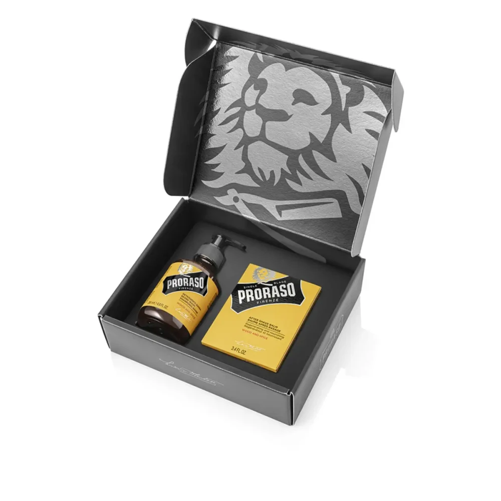 Набор Proraso для бороды Duo Pack Beard Balm + Shampoo Wood & Spice