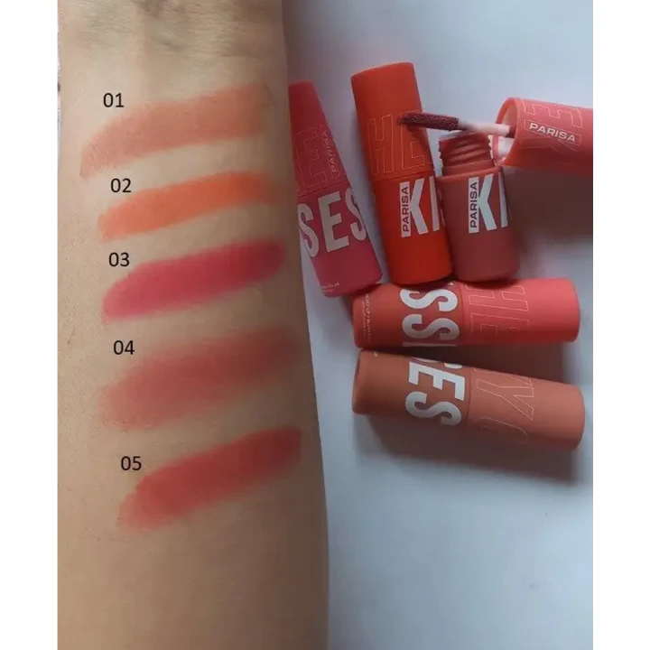 Румяна-блеск Parisa Cheeky Kisses жидкие (04)