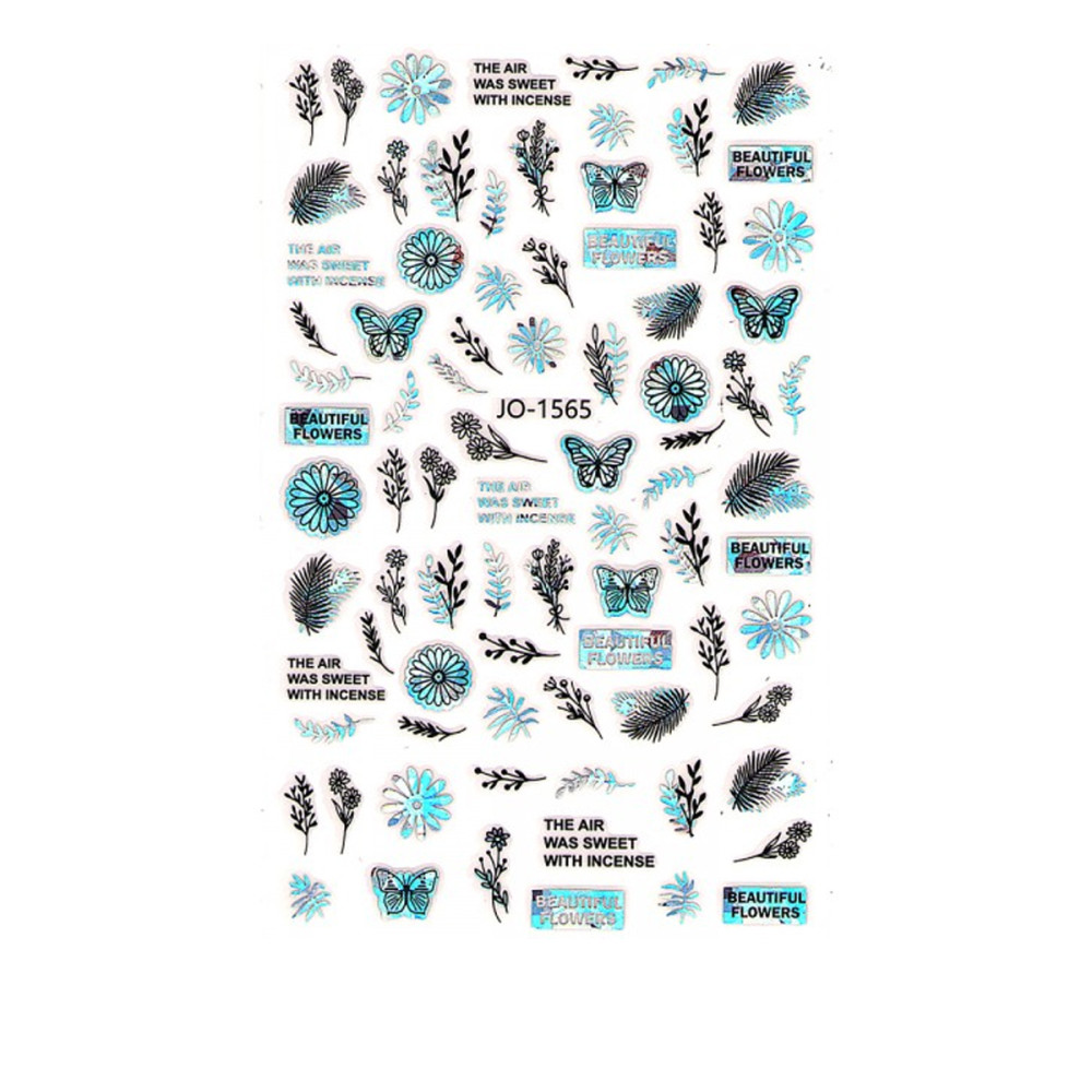 Наклейка для ногтей mArt (JO1565 металлизированная)