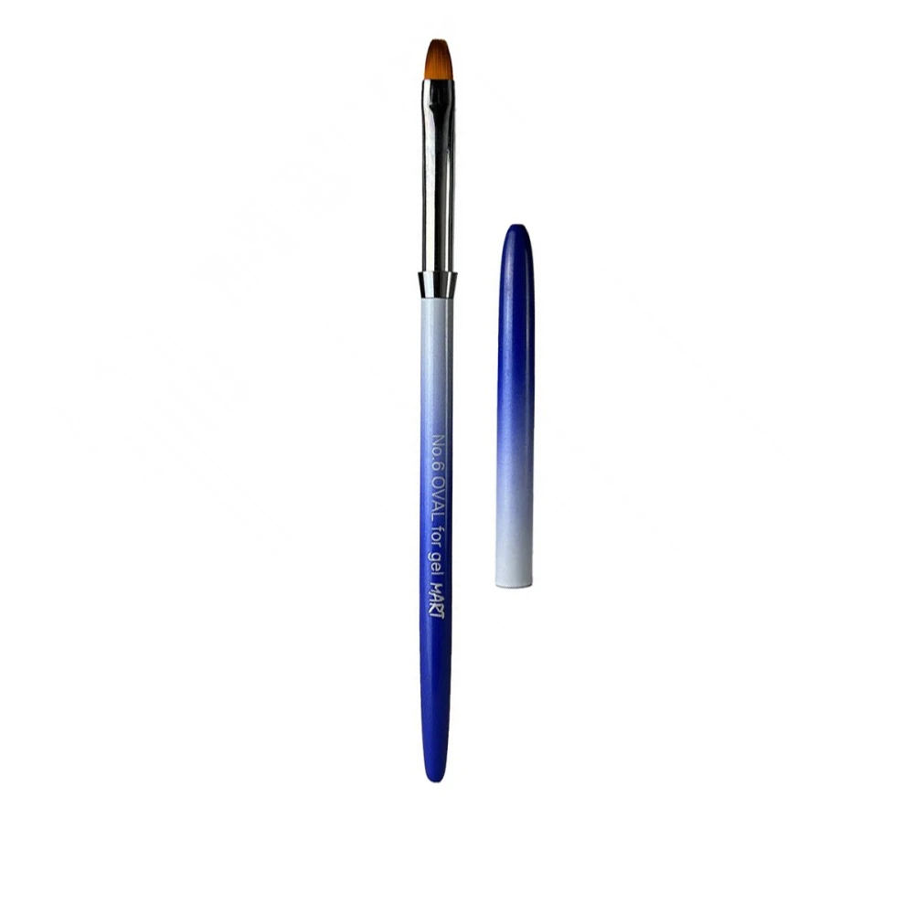 Кисточка голуба с колпачком mArt гель овал (№6)