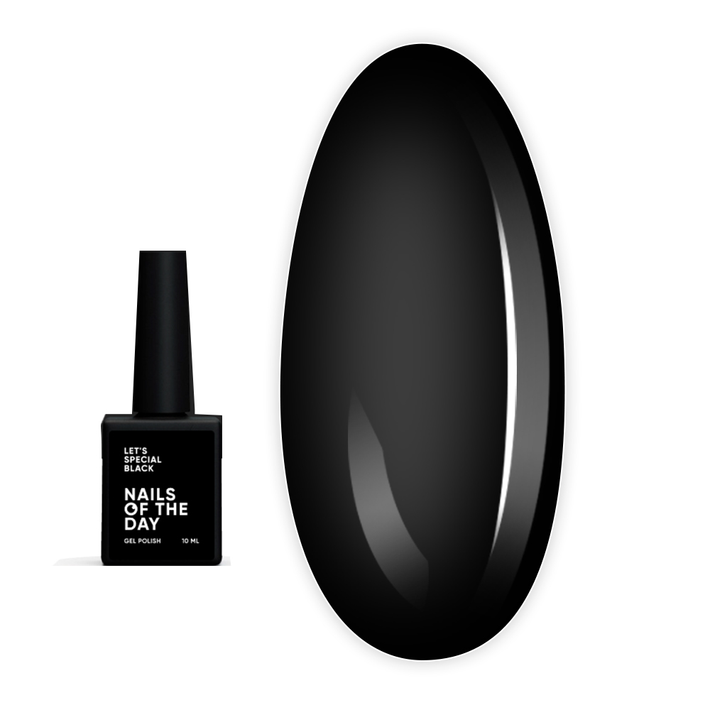 Гель лак NailSofTheDay Let`s Spetial Black 10 мл
