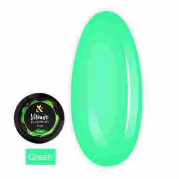 Гель FOX Vitrage Builder Gel строительный витражный 15 мл (Green)