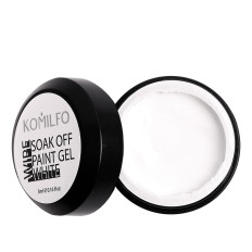 Гель-фарба KOMILFO Soak off 5 мл (002 White)