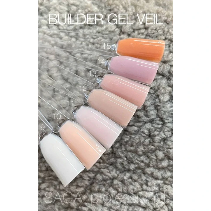 Гель для наращивания Saga Builder Gel Veil 15 мл (014)