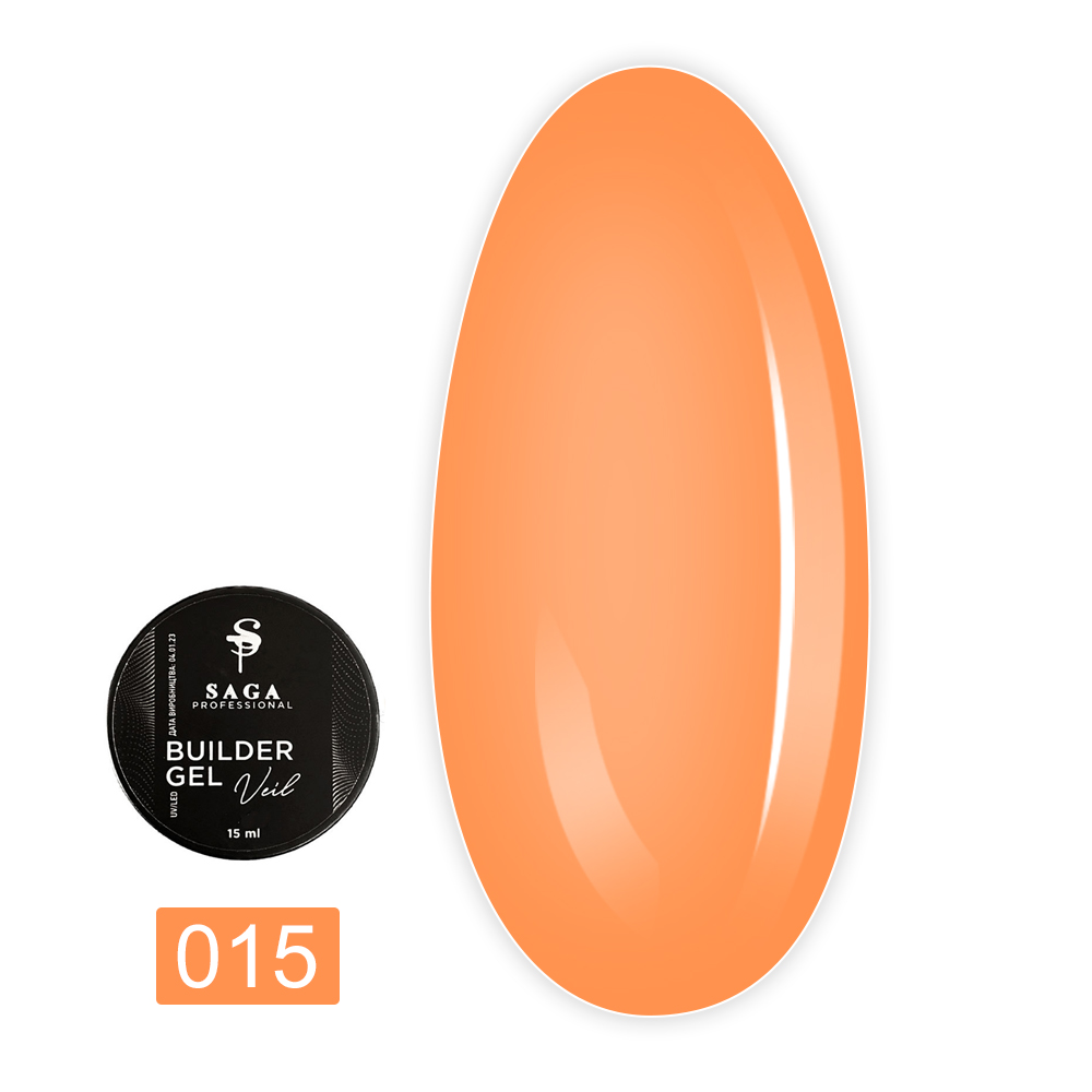 Гель для наращивания Saga Builder Gel Veil 15 мл (015)