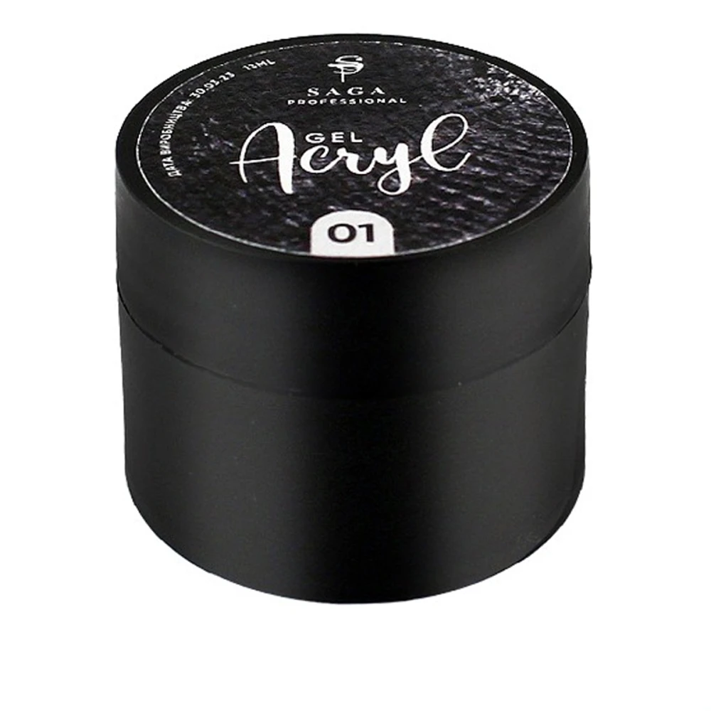 Гель для нарощування Saga Acryl Gel 13 мл (001)