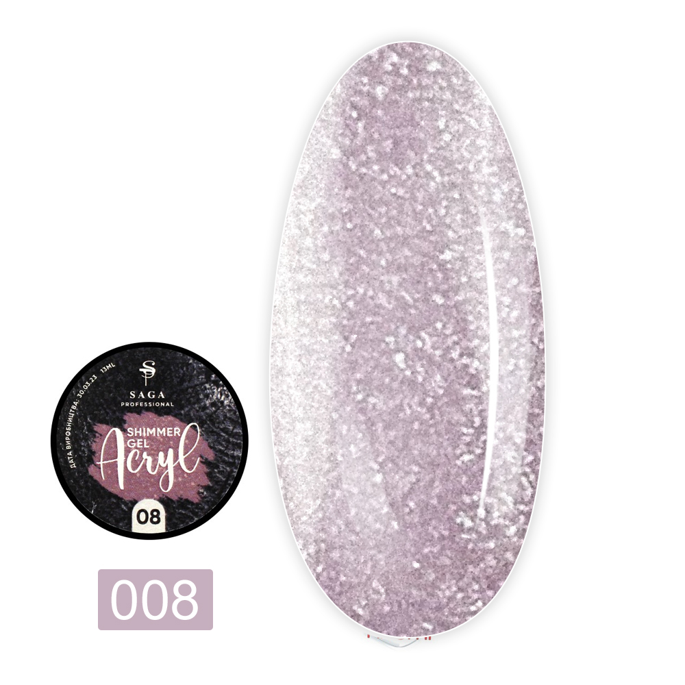Гель для наращивания Saga Acryl Gel 13 мл (008)