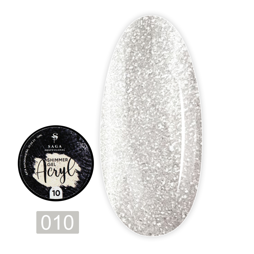 Гель для наращивания Saga Acryl Gel 13 мл (010)