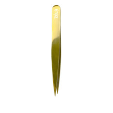 Пинцет профессиональный для бровей Zola Gold (точечный)