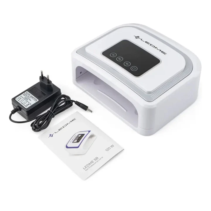 Лампа LED/UV гибрид LEDME 5B 120W с аккумулятором (Silver)