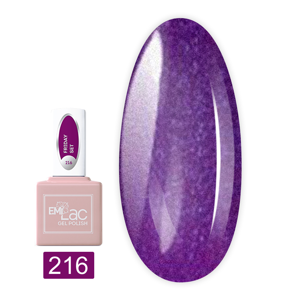Гель лак E.MI Lac 6мл (216 Пятничный сет)
