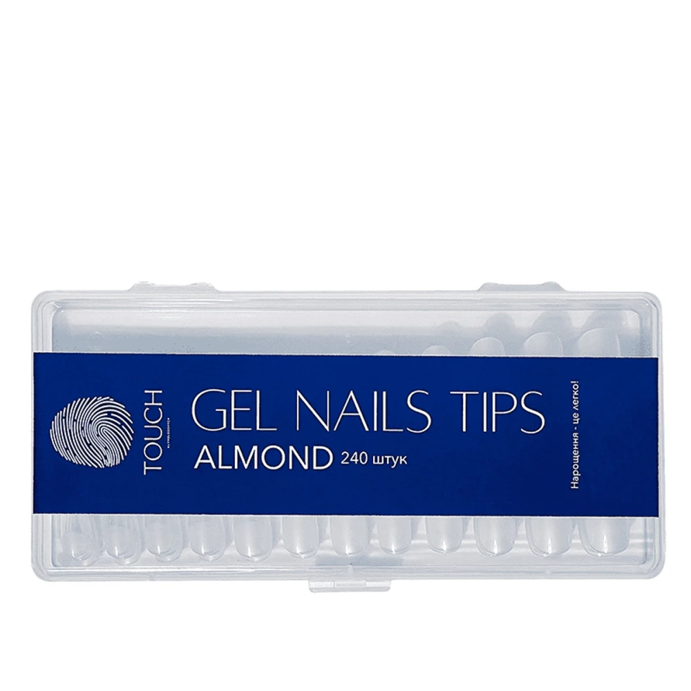 Тіпси для нарощування Touch 240 шт (Almond (миндаль))
