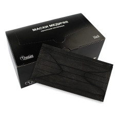 Маски одноразовые SanGig 50шт (Черный)