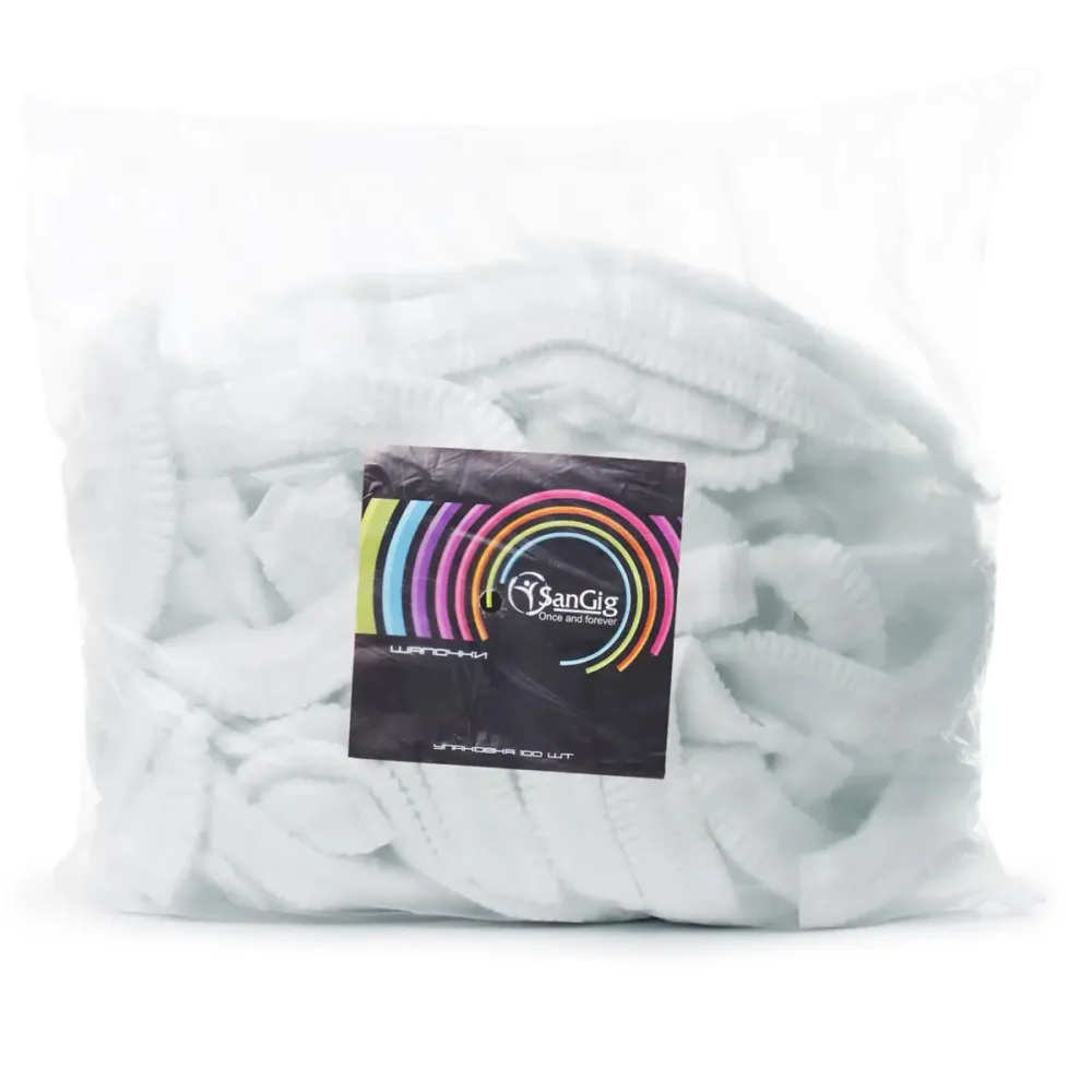 "Одуванчик" шапочка SanGig 100шт (Белый)