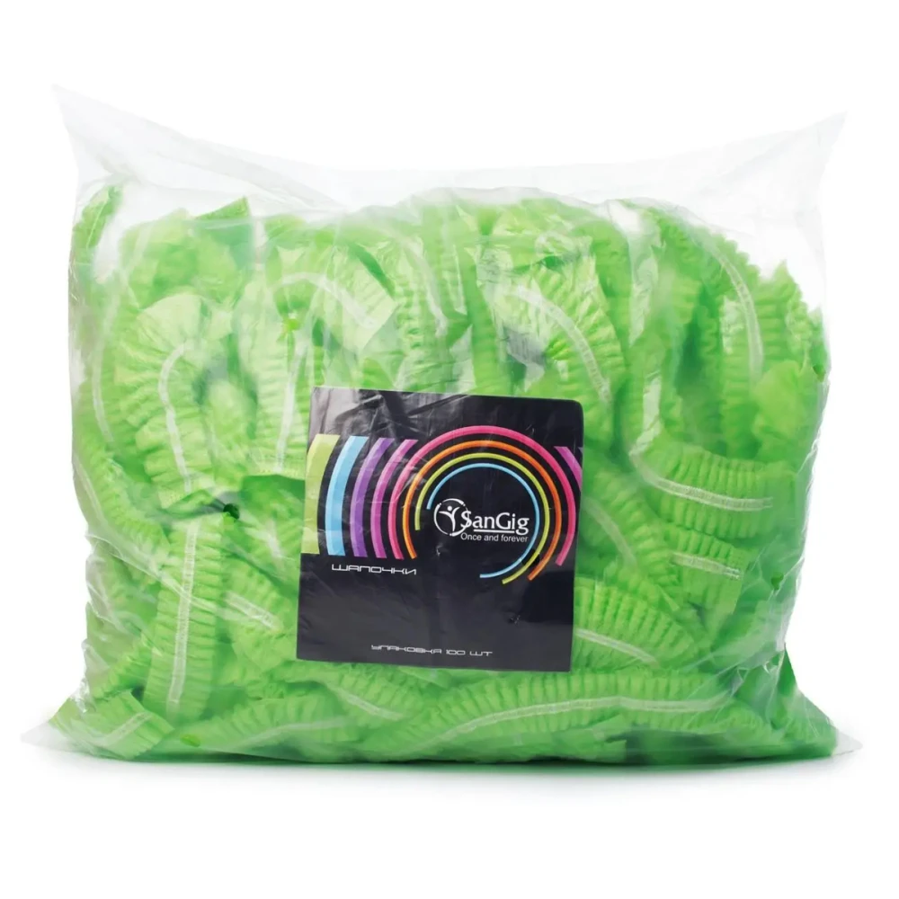 "Одуванчик" шапочка SanGig 100шт (Зеленый)