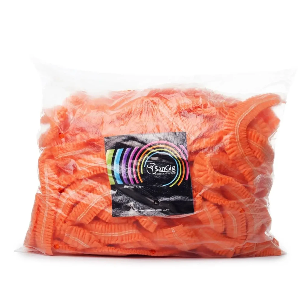 "Одуванчик" шапочка SanGig 100шт (Оранжевый)