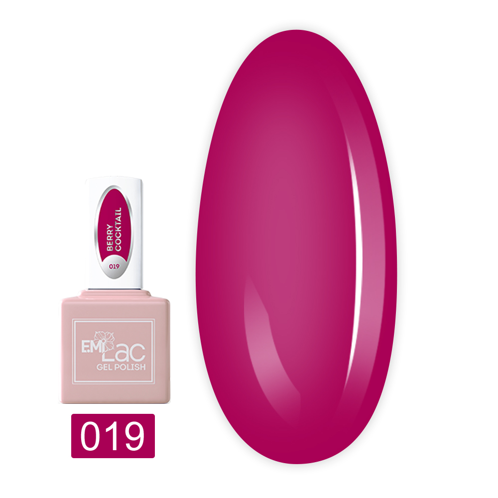 Гель лак E.MI Lac 6мл (019 Ягодный коктейль)