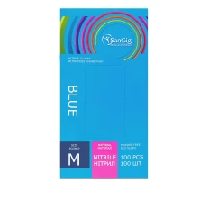 Перчатки Нитриловые Голубые SanGig (M)