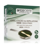 Воск горячий в металлической чаше ARCOCERE Зеленый 120 г