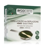 Воск горячий в металлической чаше ARCOCERE Зеленый 120 г