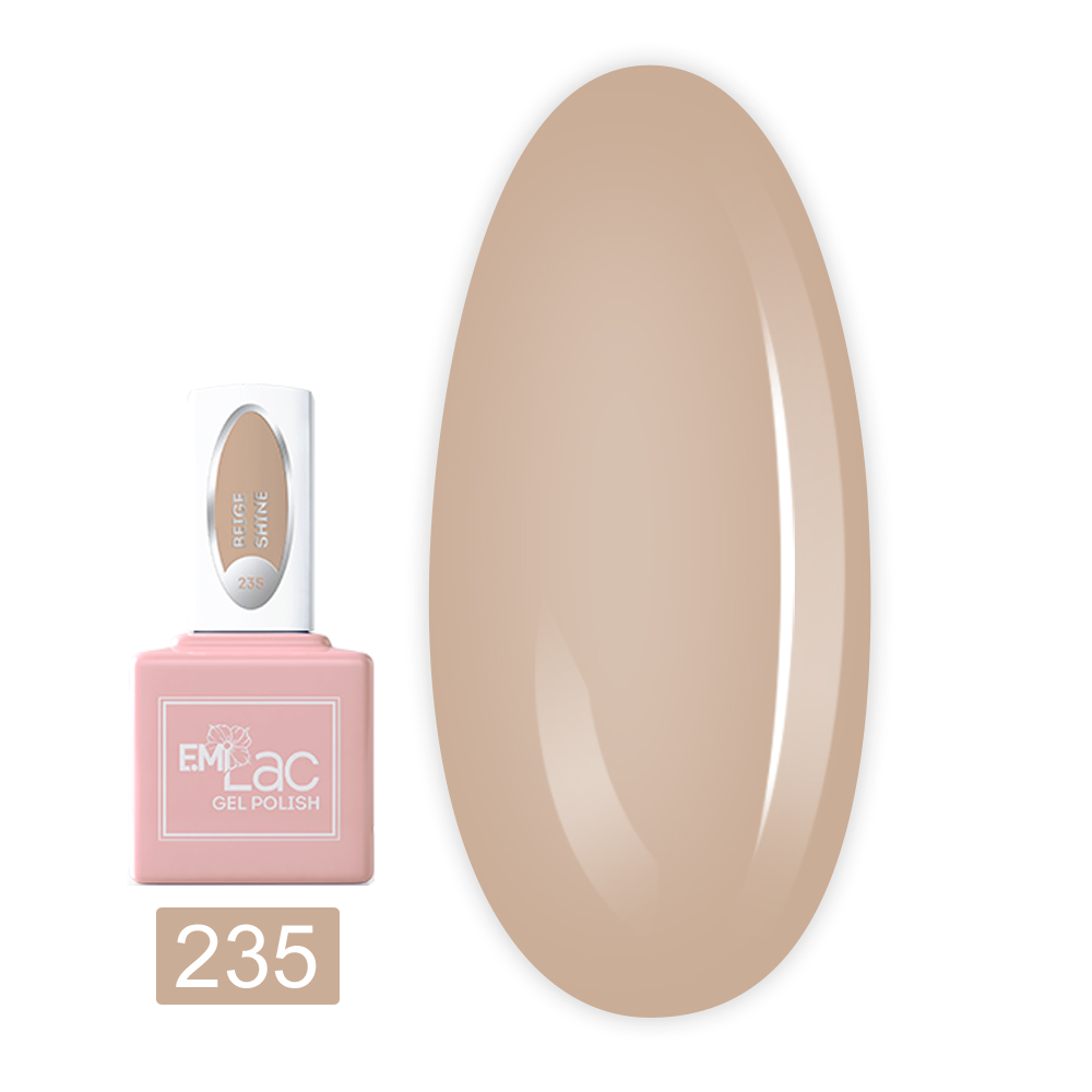 Гель-лак E.MI Lac 6мл (235 Бежеве сяйво)