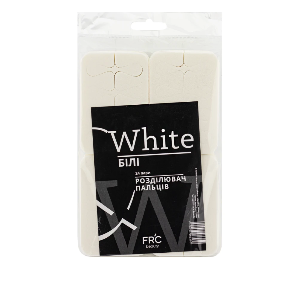 Розділювач пальців FRC Beauty 24 од (Білий)