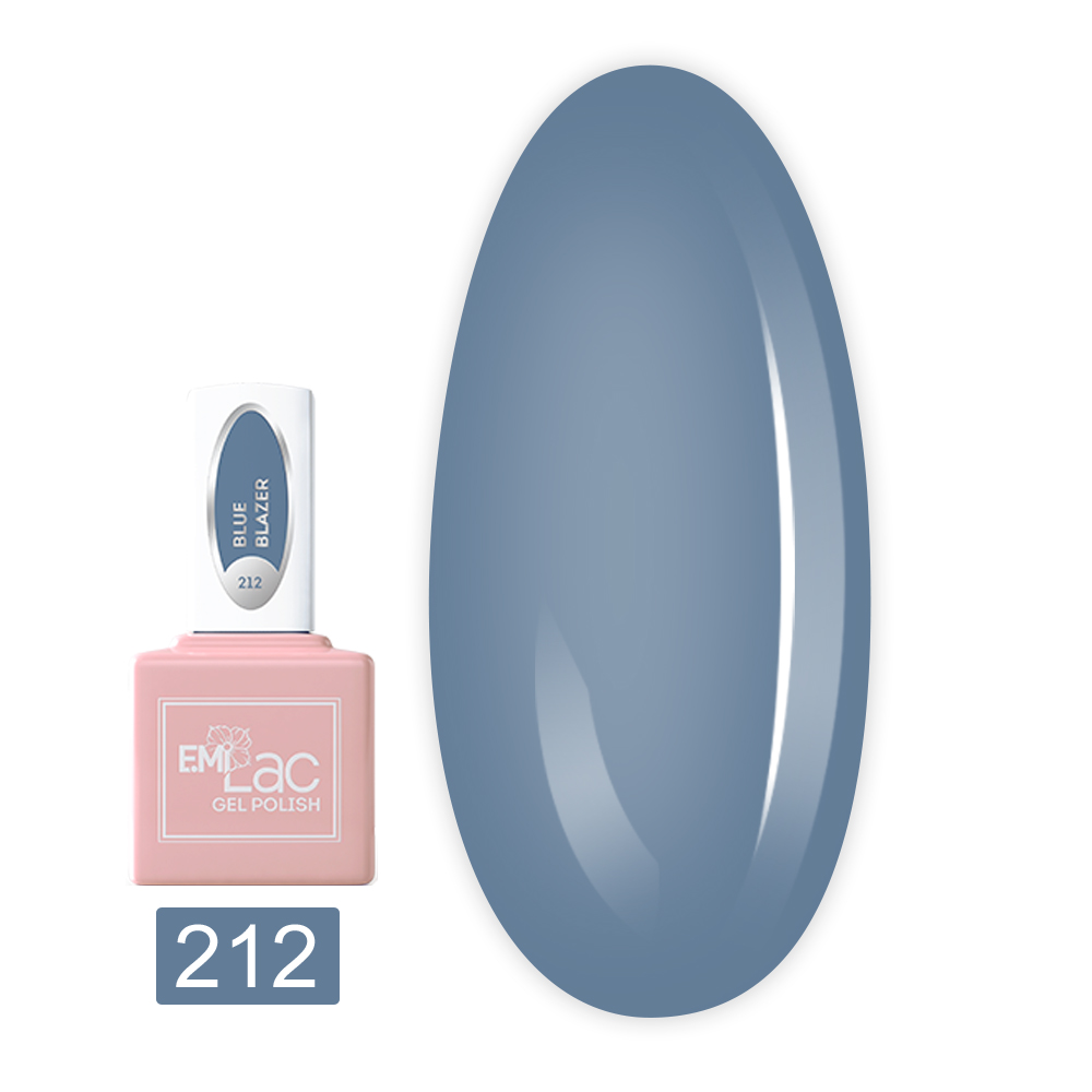 Гель-лак E.MI Lac 6мл (212 Блакитний жакет)