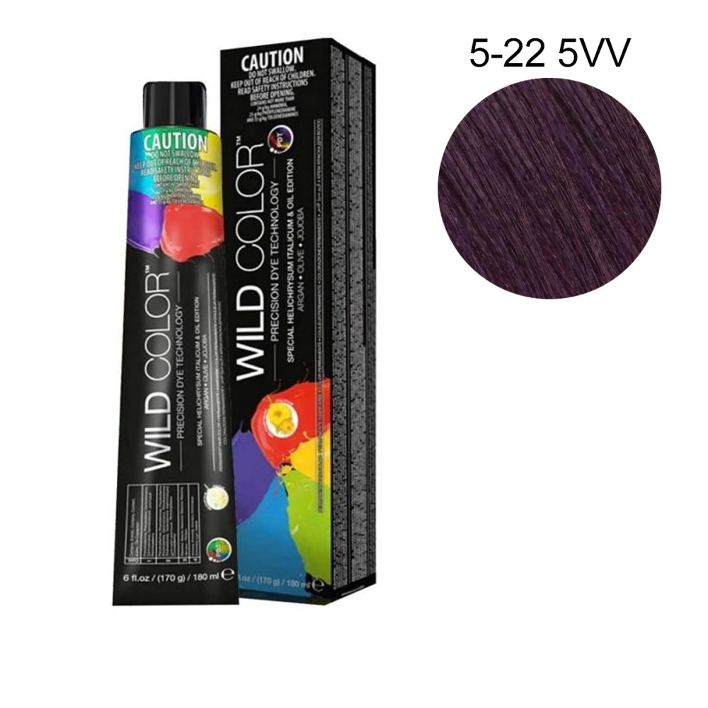 Фарба-крем перманентна WildColor для волосся 180 мл (5-22 5VV)