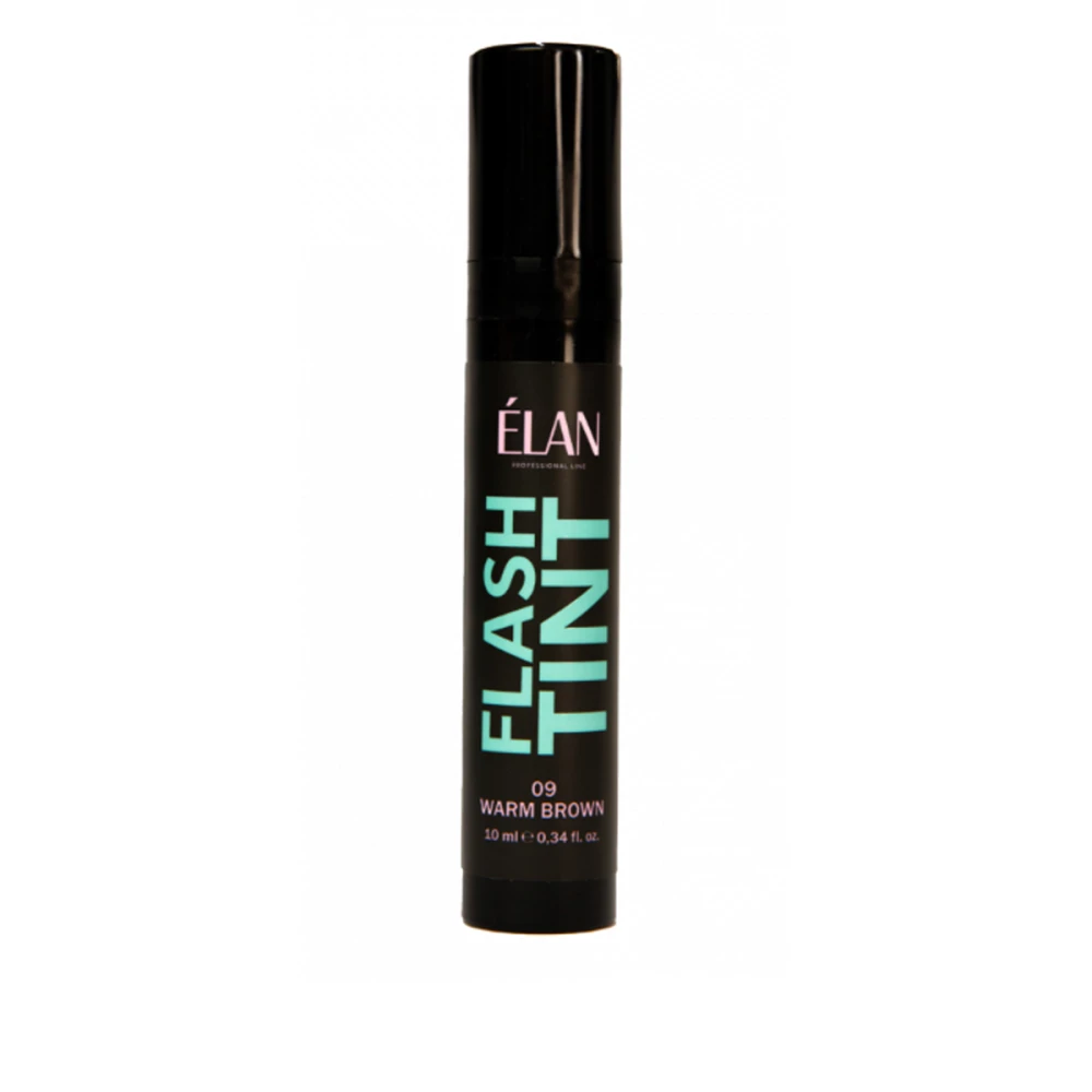 Окклюзивная система окрашивания бровей и ресниц Elan Flash Tint (тепло-коричневый 09)